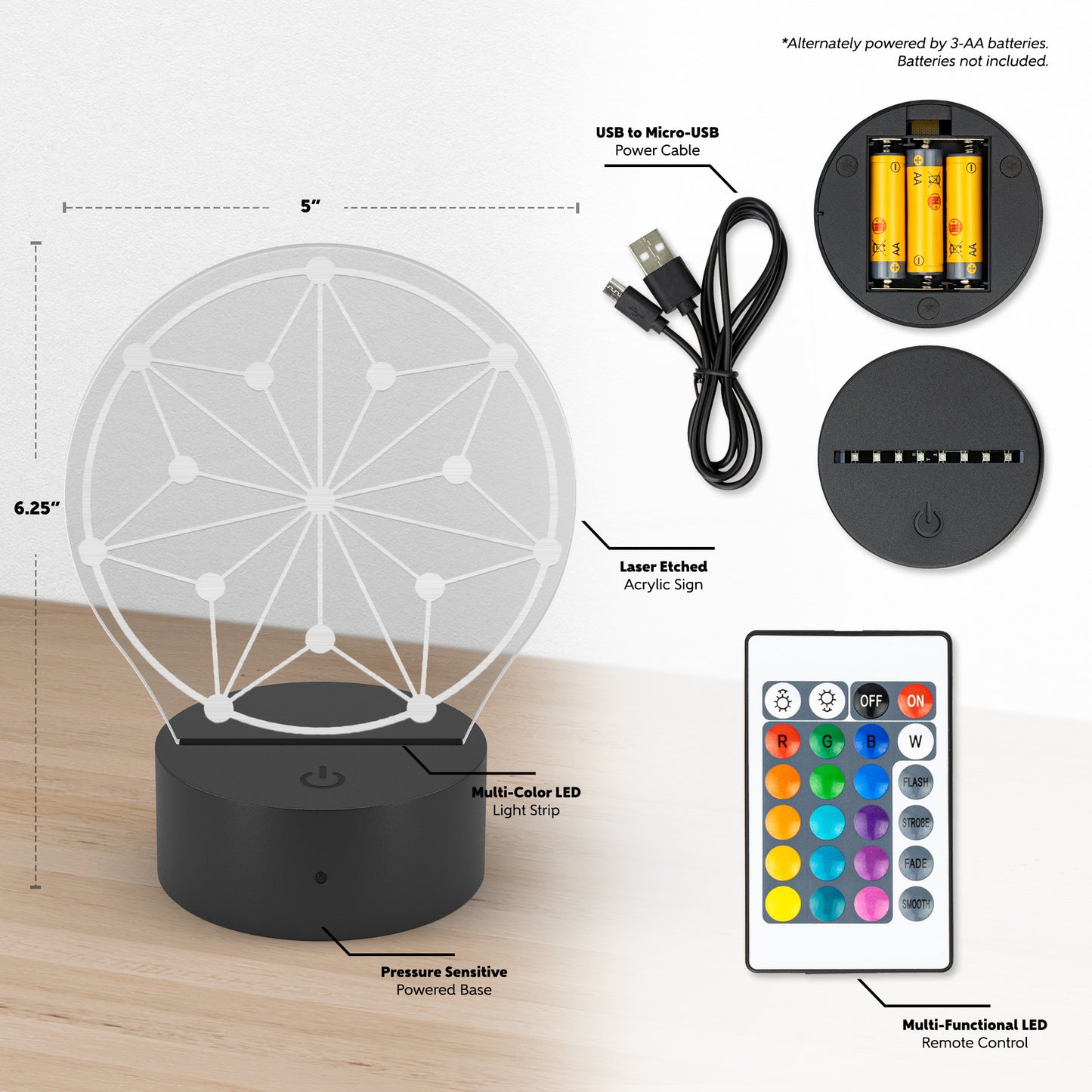 Circle Symbol LED Light