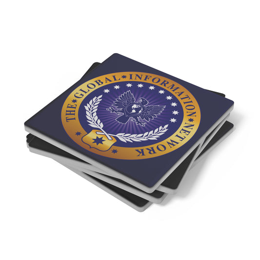 GIN Logo Stone Coasters - Set of 4