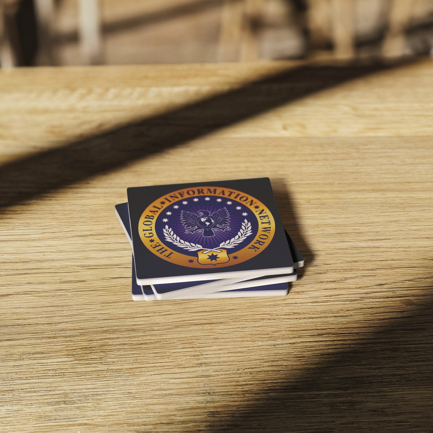 GIN Logo Stone Coasters - Set of 4