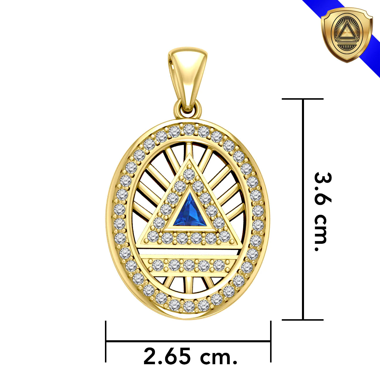 Women's Large Elegant System Pendant (Gold Plate)