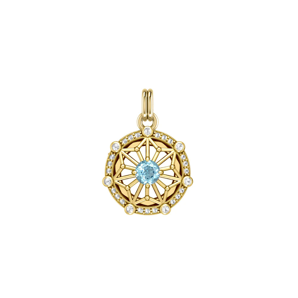 Women's Elegant Circle Symbol Pendant (Gold Plate)