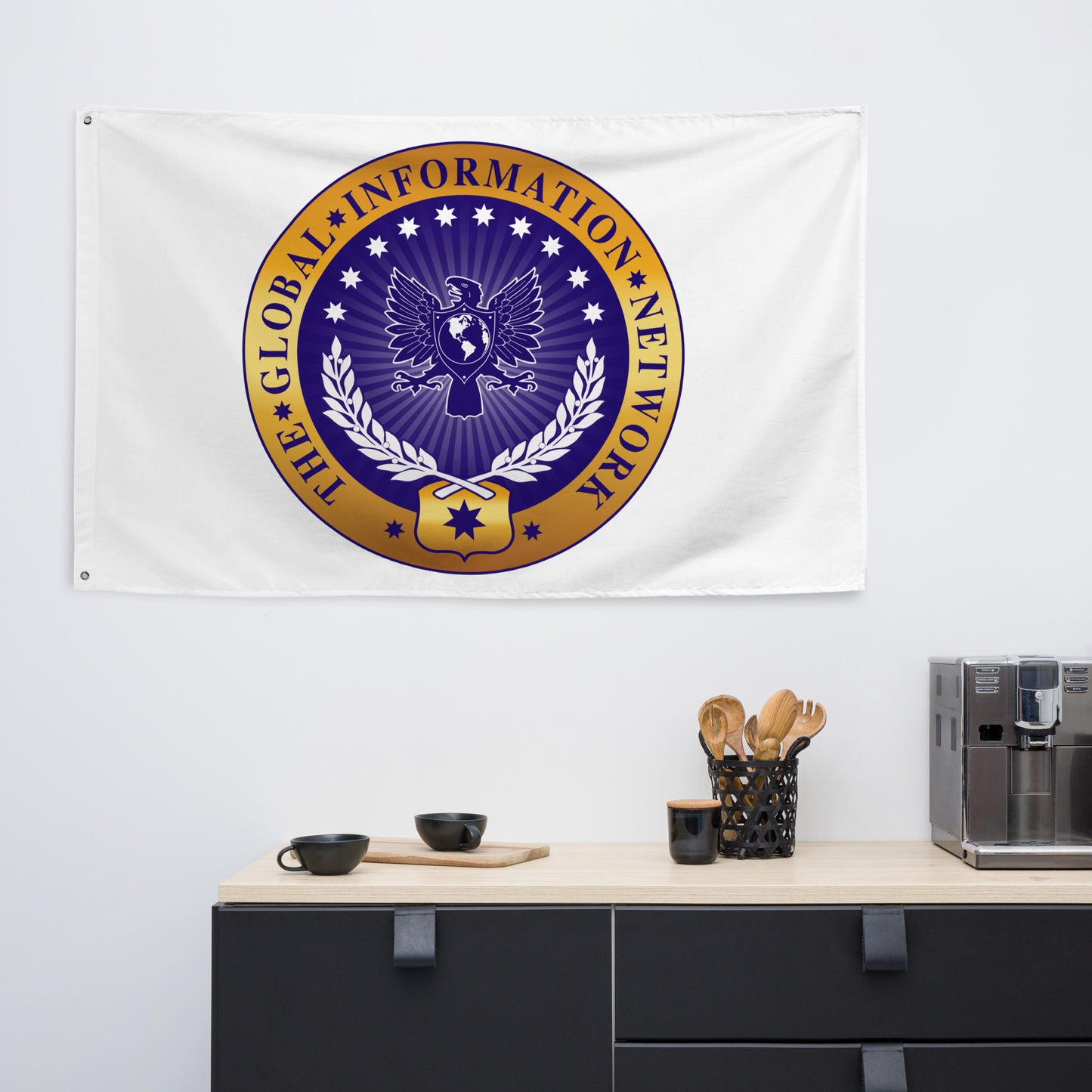 GIN Flag - White