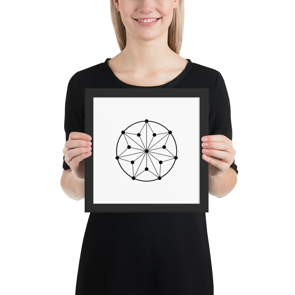 Circle Symbol - Framed poster