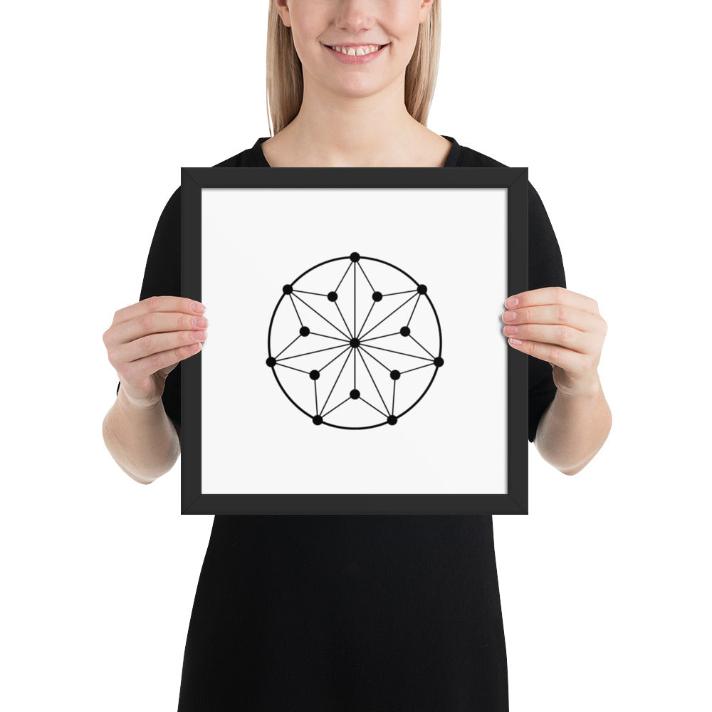 Circle Symbol - Framed poster