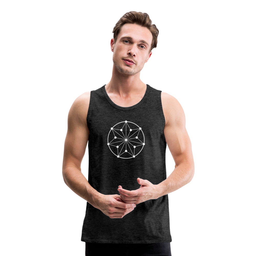 Men’s Circle Premium Tank - charcoal grey