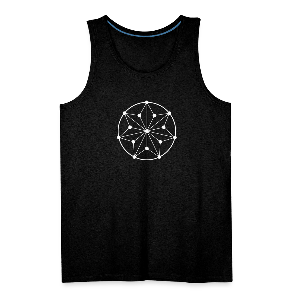 Men’s Circle Premium Tank - charcoal grey