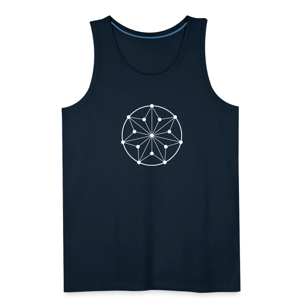 Men’s Circle Premium Tank - deep navy