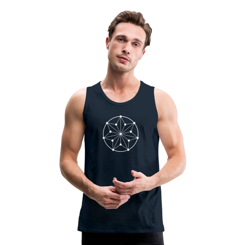 Men’s Circle Premium Tank - deep navy