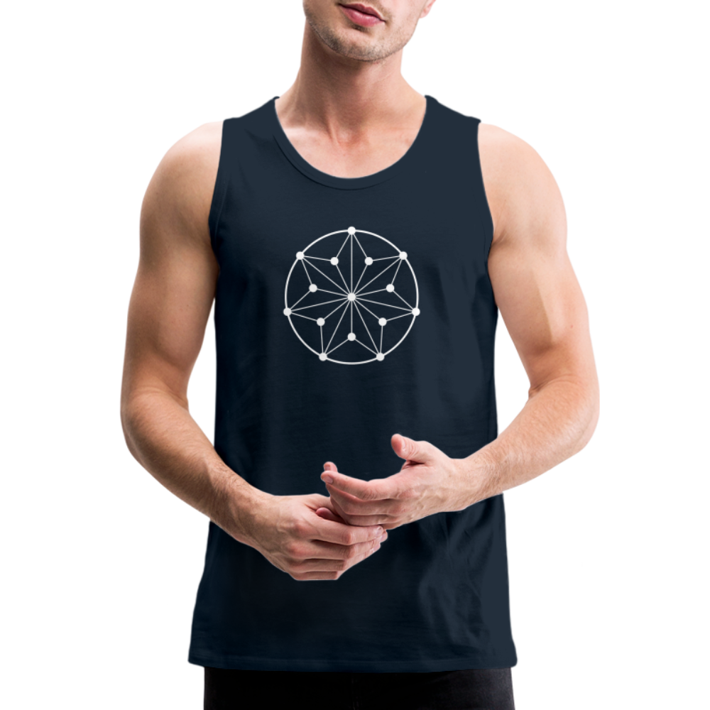 Men’s Circle Premium Tank - deep navy