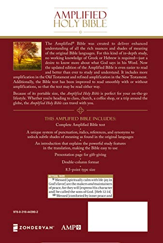 Amplified Holy Bible, Paperback: Captures the Full Meaning Behind the Original Greek and Hebrew