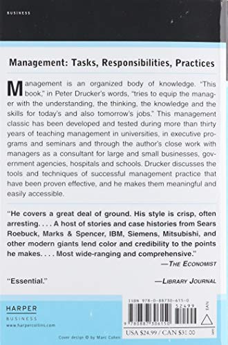 Management: Tasks, Responsibilities, Practices