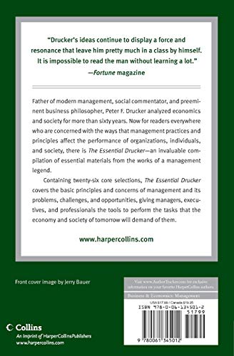 The Essential Drucker: Lo mejor de sesenta años de los escritos esenciales sobre administración de Peter Drucker (Collins Business Essentials)