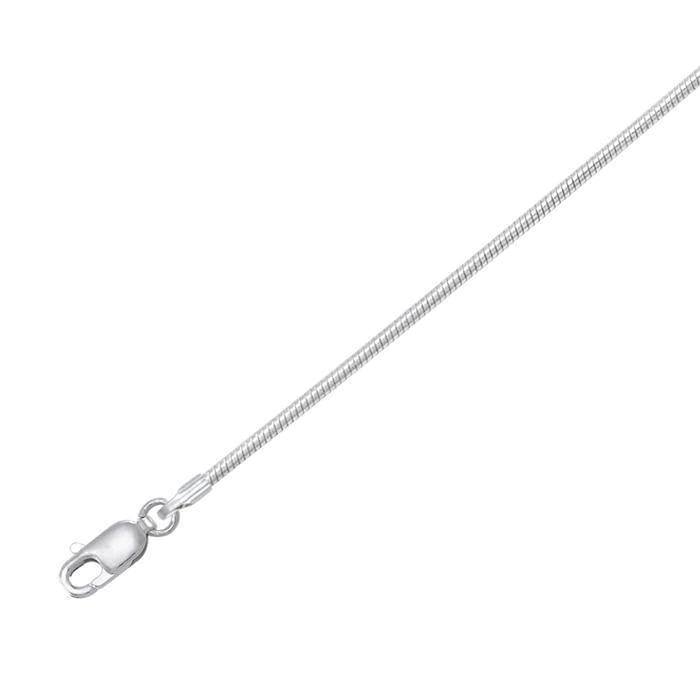 Chaîne serpent fine en argent sterling