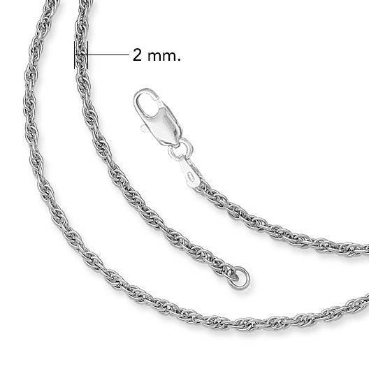 Fine Sterling Silver Rope Chain