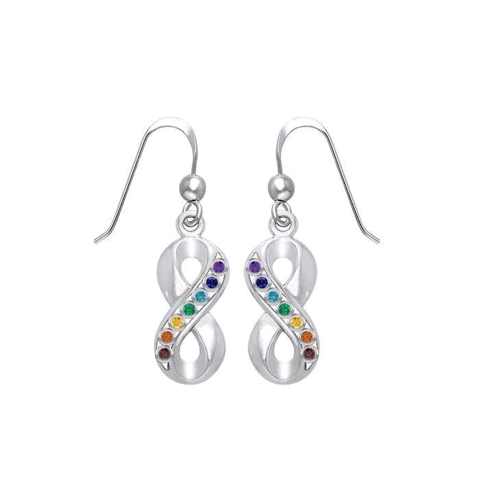 Infinity Chakra Stone Earrings