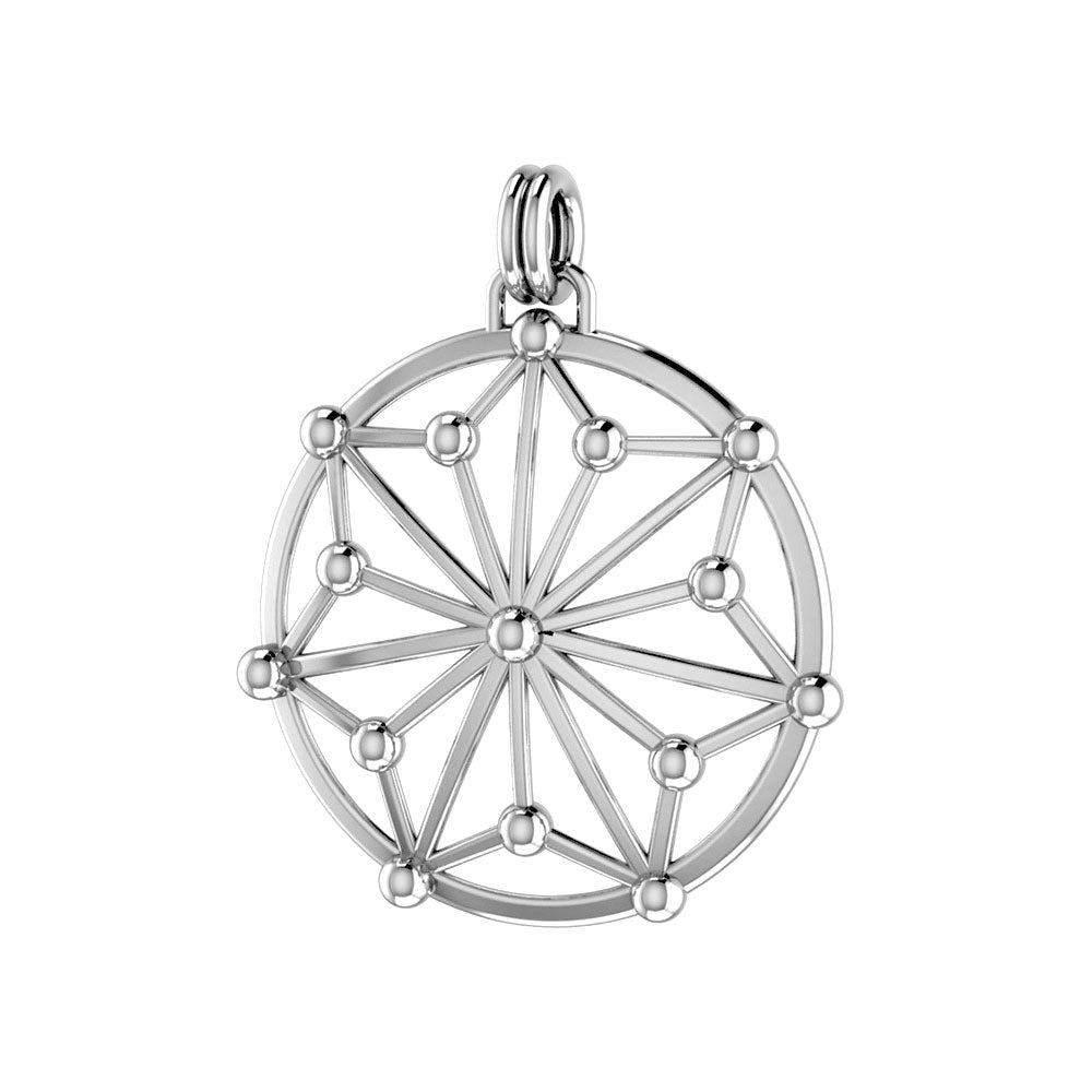 GIN Circle Symbol Pendant (Silver)