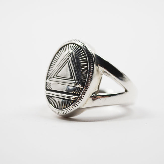 Men's System Ring and Cufflinks Set (Silver)