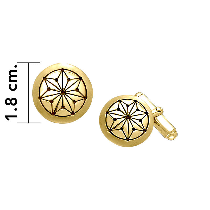 GIN Circle Symbol Cufflinks (Gold Plate)