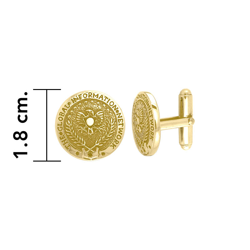 GIN Logo Cufflinks (Gold Plate)