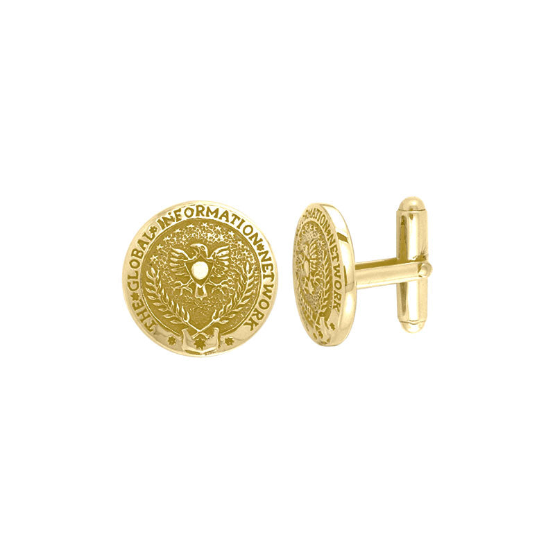 GIN Logo Cufflinks (Gold Plate)