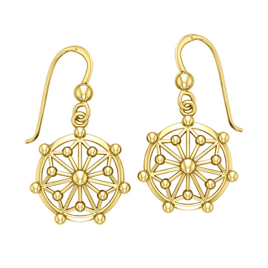 GIN Circle Symbol Earring Set (Gold Plate)