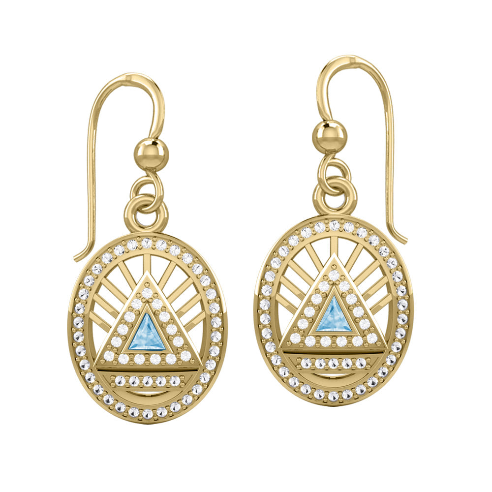 Gold Elegant System Earring Set