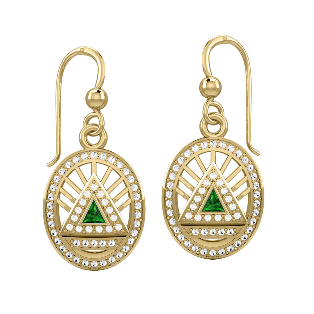 Gold Elegant System Earring Set