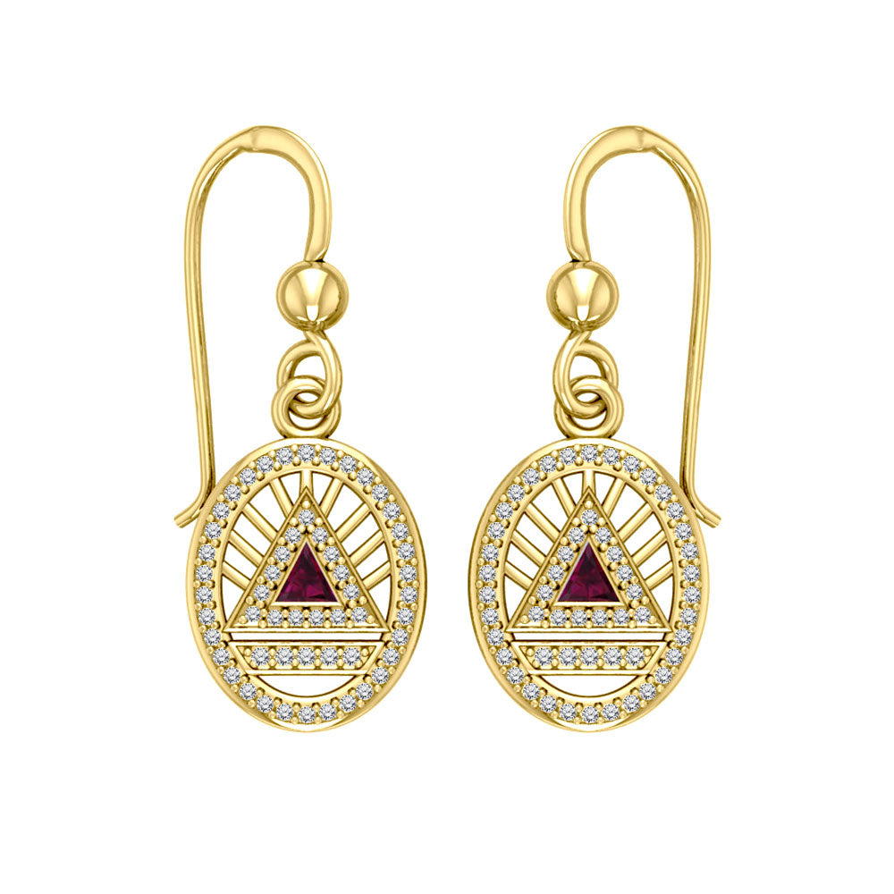 Gold Elegant System Earring Set