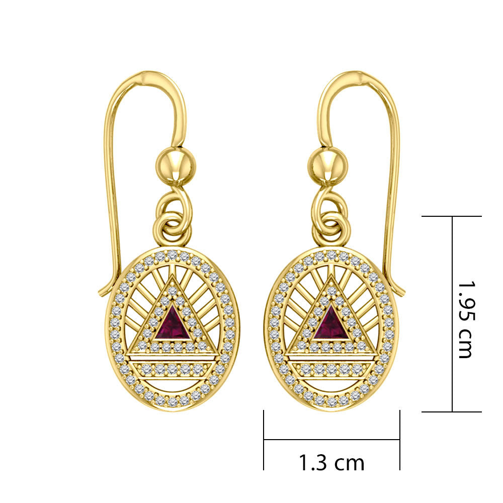 Gold Elegant System Earring Set