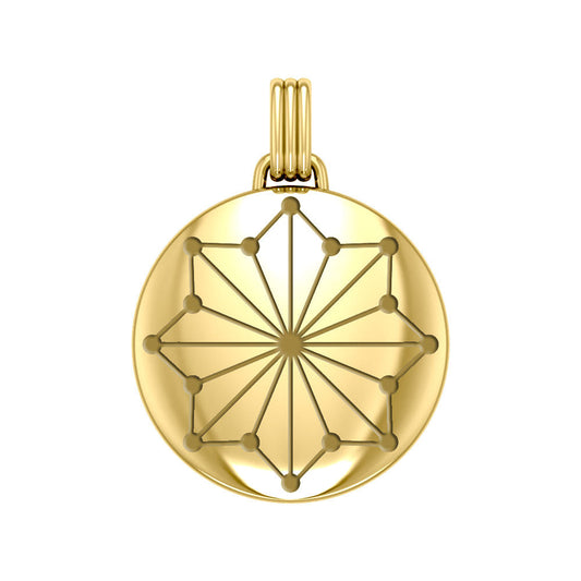 GIN Closed Circle Symbol Pendant (Gold Plate)