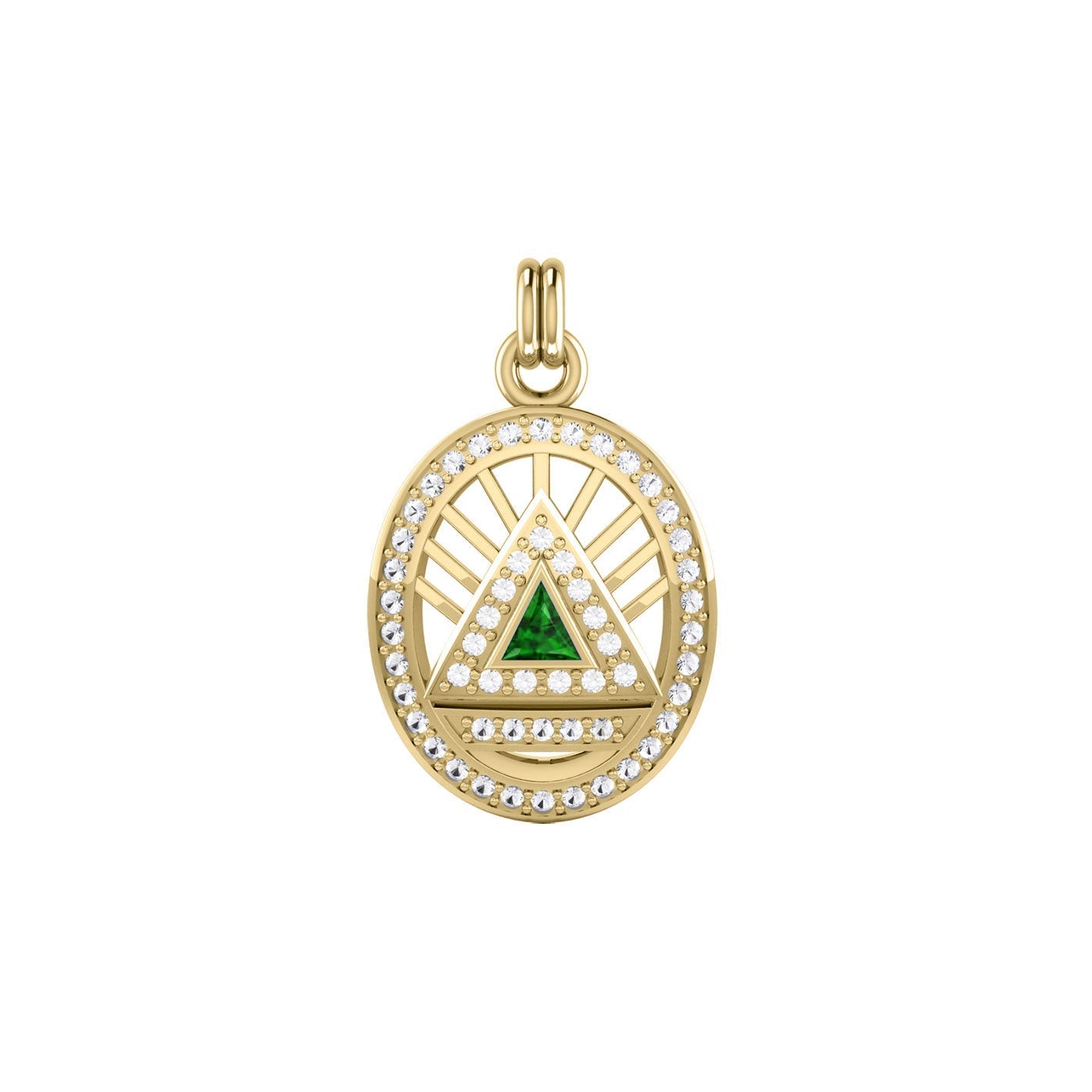 Gold Elegant System Pendant (Small)