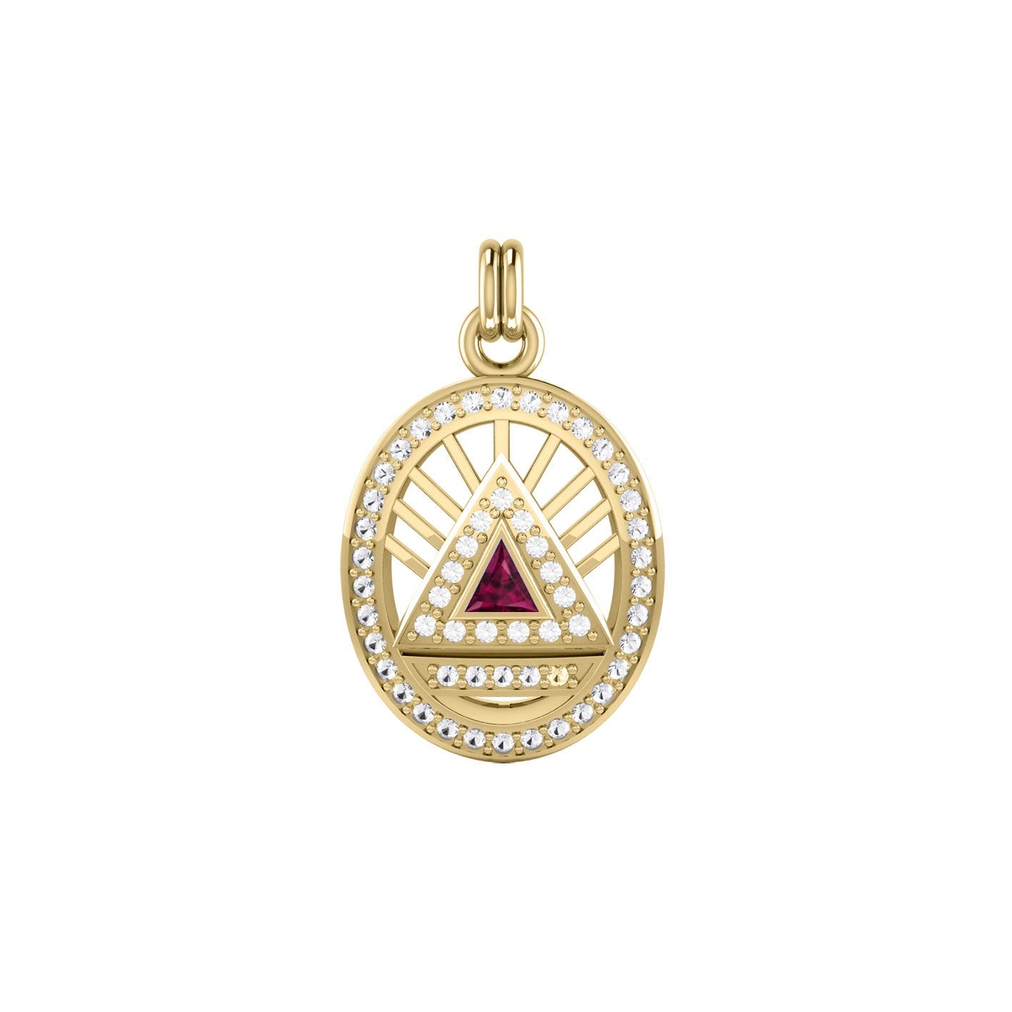 Gold Elegant System Pendant (Small)