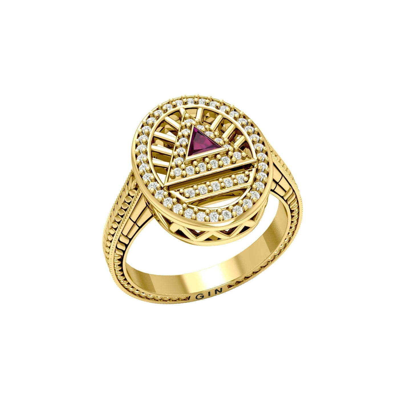 Gold Elegant System Ring