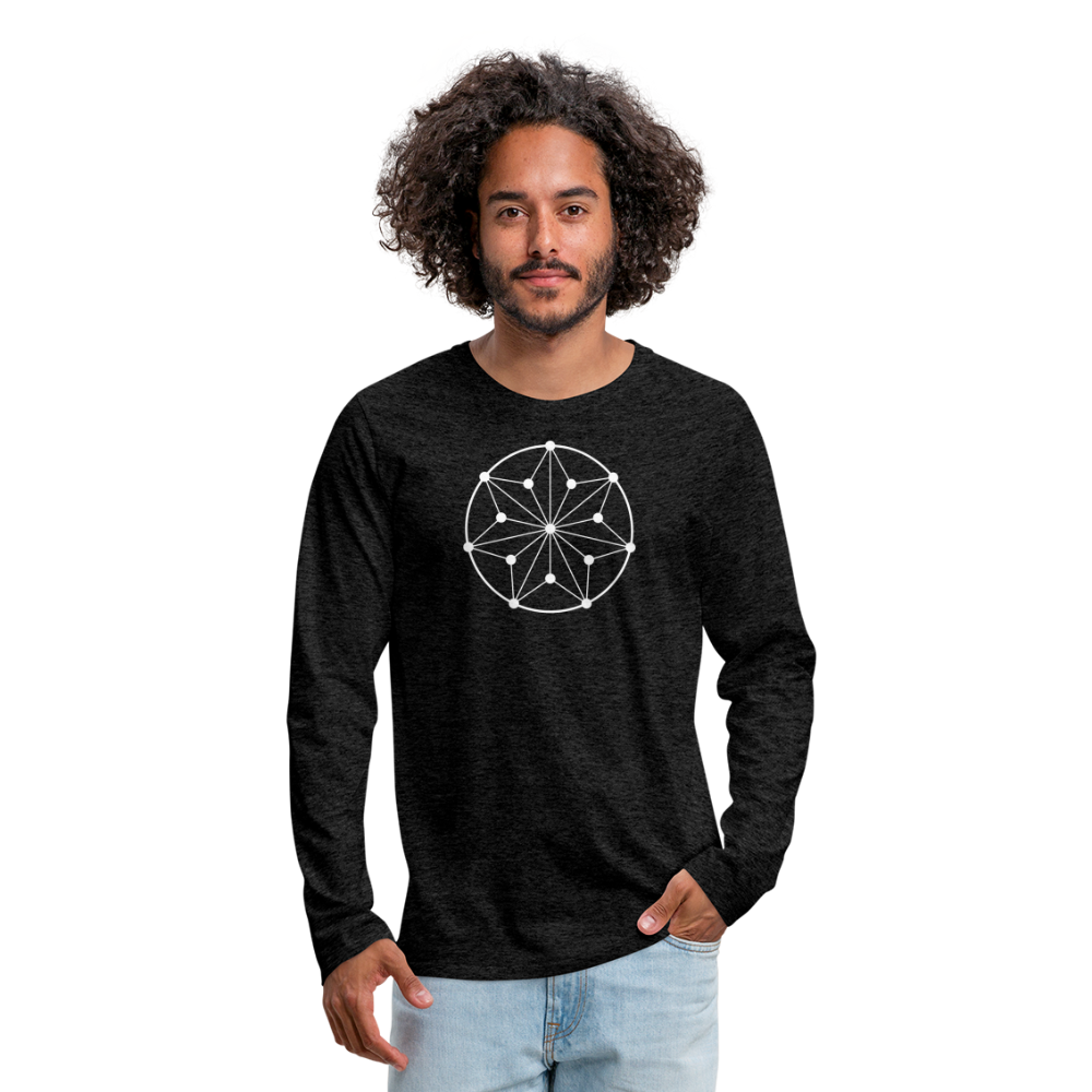 Men's Circle Premium Long Sleeve - charcoal grey