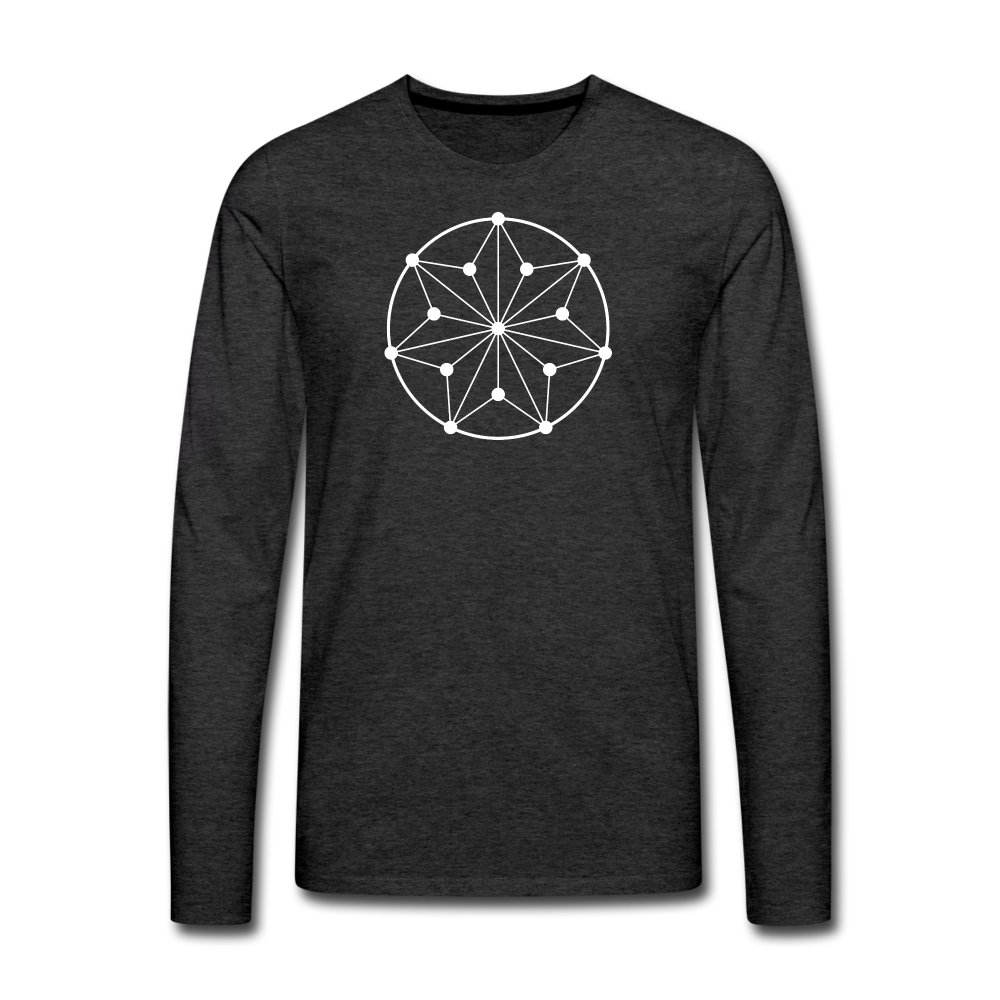 Men's Circle Premium Long Sleeve - charcoal grey