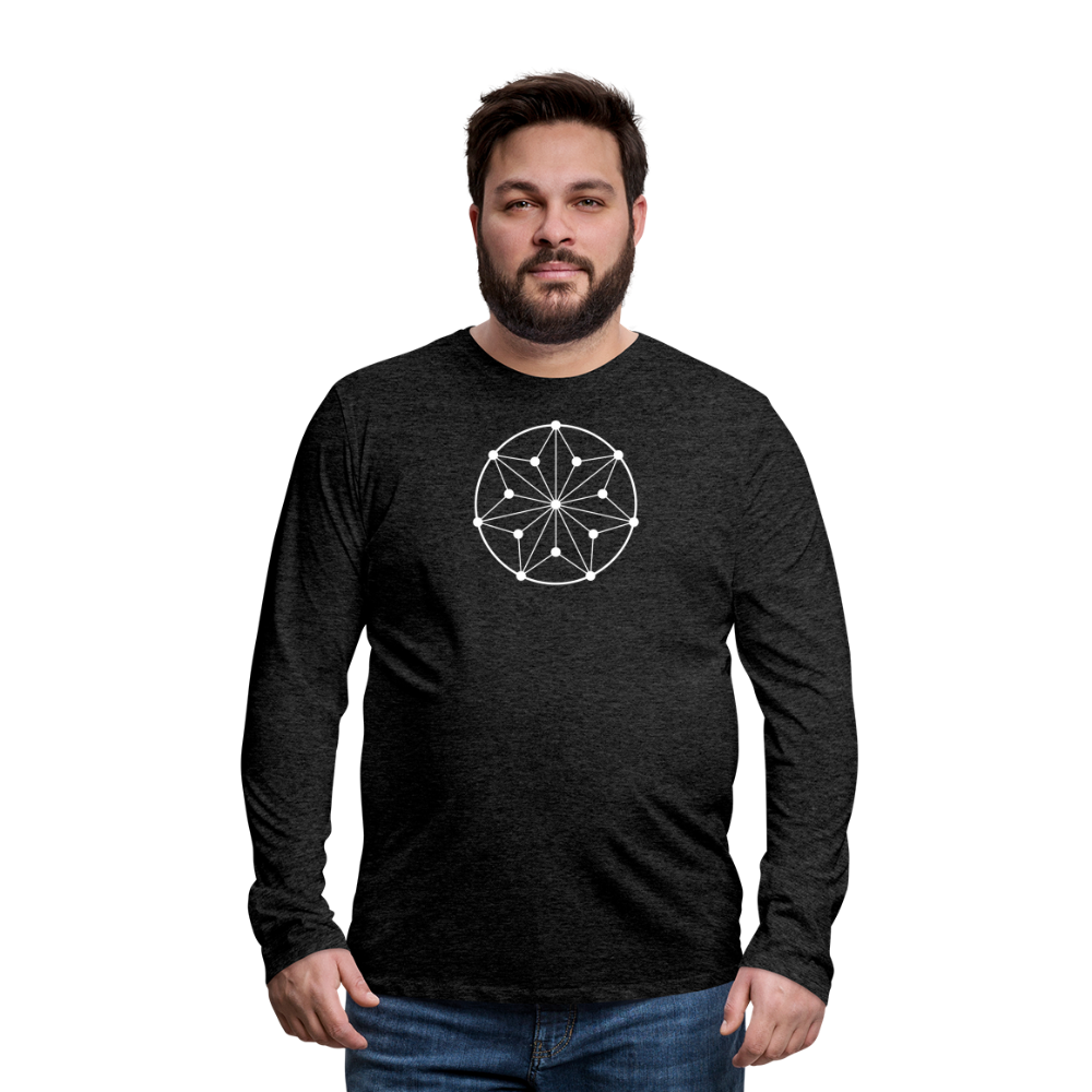 Men's Circle Premium Long Sleeve - charcoal grey