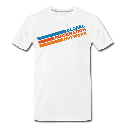 GIN Retro Men's Premium T-Shirt - white