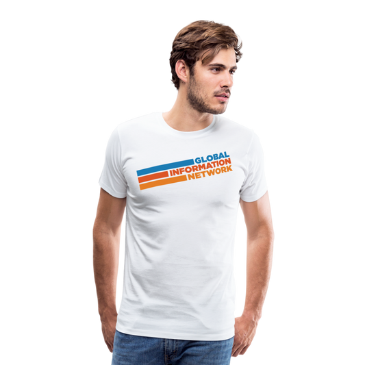 GIN Retro Men's Premium T-Shirt - white