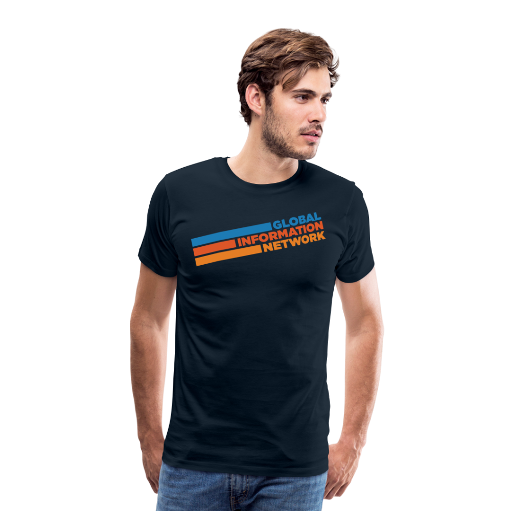 GIN Retro Men's Premium T-Shirt - deep navy