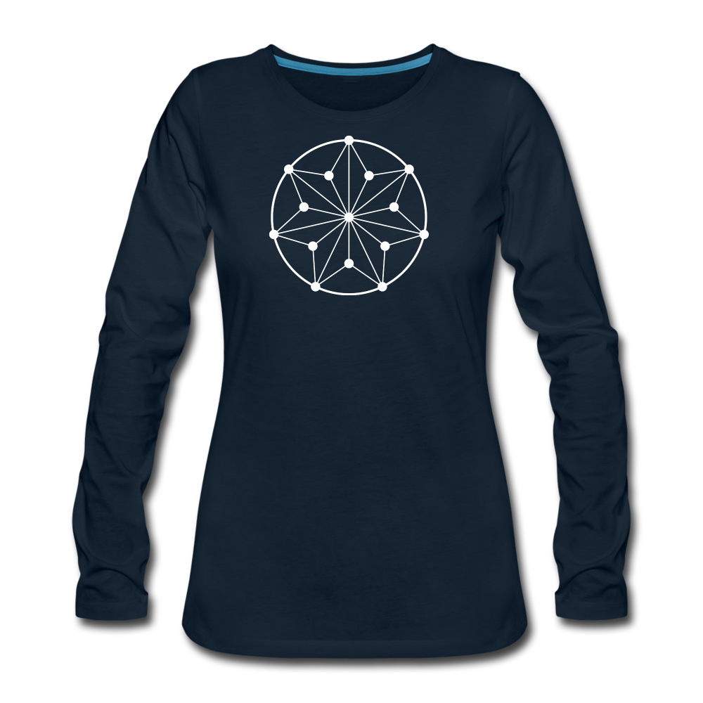 Women's Circle Premium Long Sleeve - deep navy