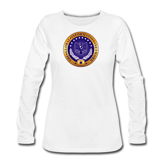 Women's GIN Premium Long Sleeve - white