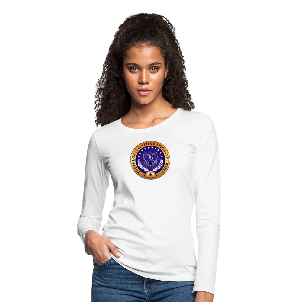 Women's GIN Premium Long Sleeve - white