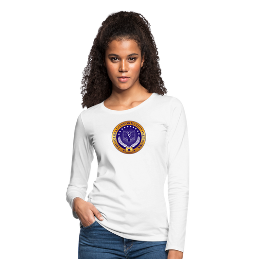 Women's GIN Premium Long Sleeve - white