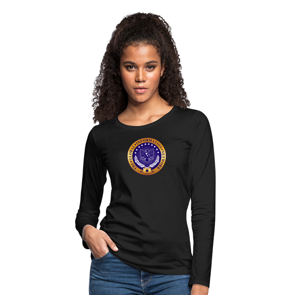 Women's GIN Premium Long Sleeve - black