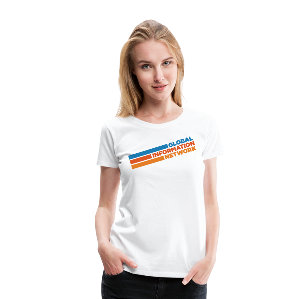 Women's GIN Retro Premium T-Shirt - white