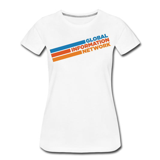 Women's GIN Retro Premium T-Shirt - white