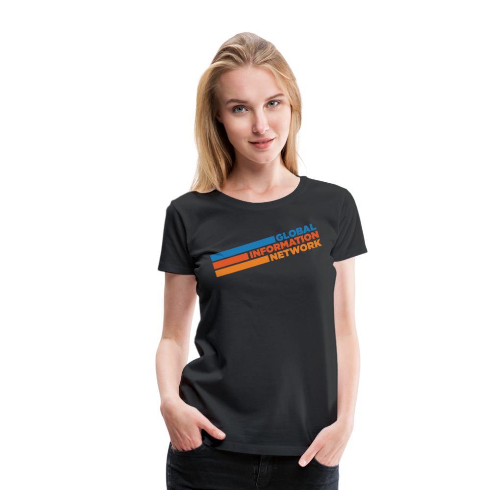 Women's GIN Retro Premium T-Shirt - black