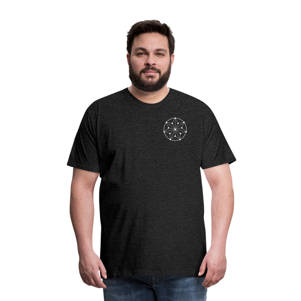 Men's Circle Symbol Logo T-Shirt - charcoal grey