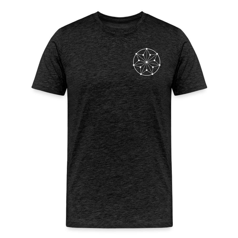 Men's Circle Symbol Logo T-Shirt - charcoal grey