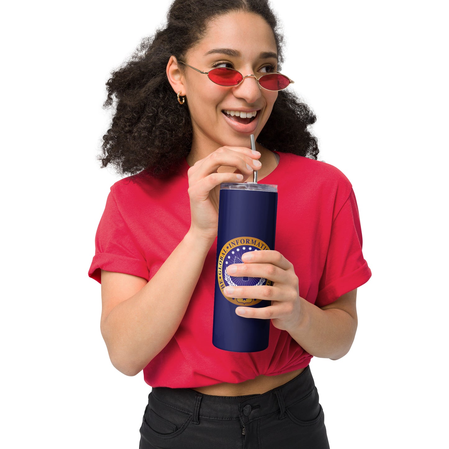Stainless steel tumbler - GIN Logo